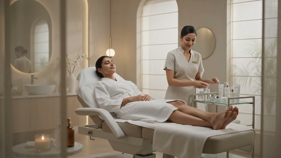 Preview of the facial care experience video